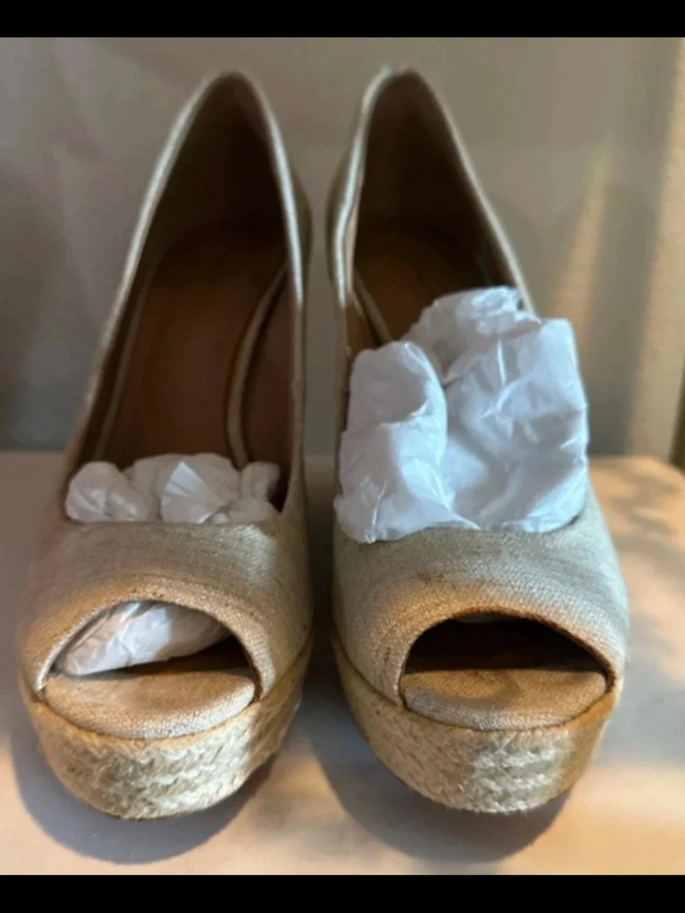 Coach wedge pumps